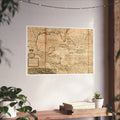 A Map of the West-Indies, Herman Moll, 1715 — Fine Art Giclée Print, White Border